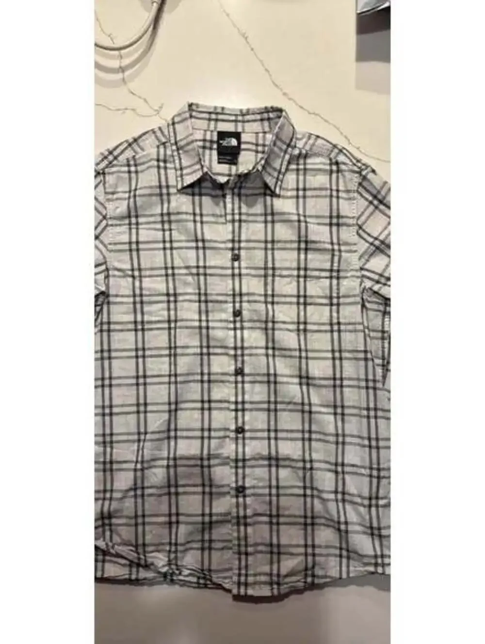 The North Face Short Sleeve Plaid Button Down Shirt